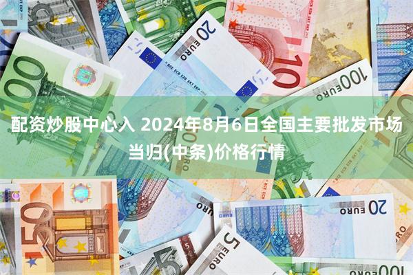 配资炒股中心入 2024年8月6日全国主要批发市场当归(中条)价格行情